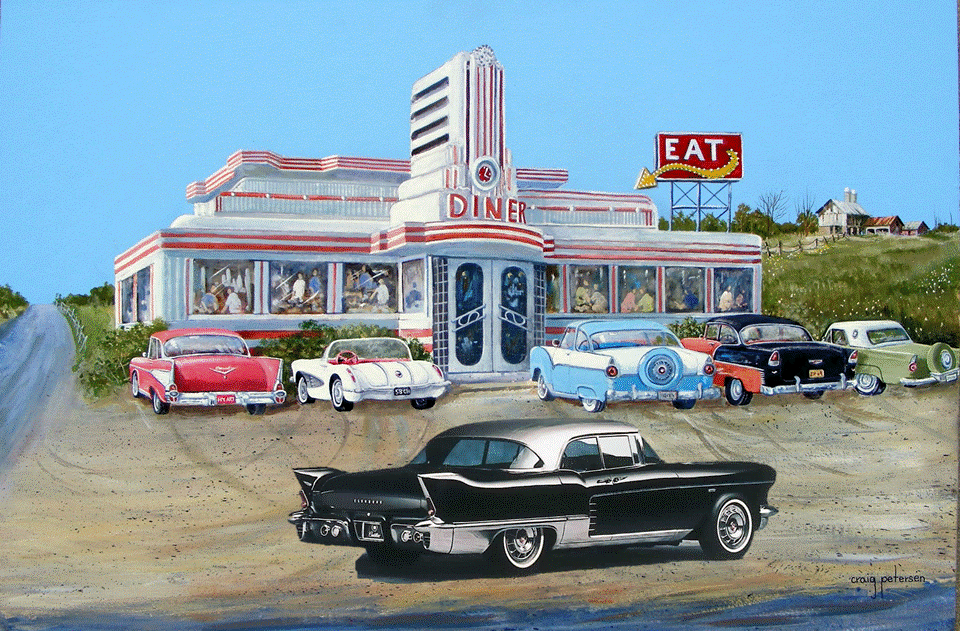 Diner & Old Cars