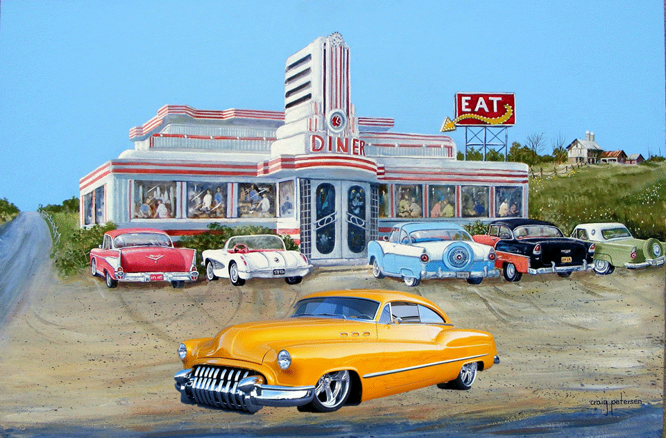 Diner & Old Cars