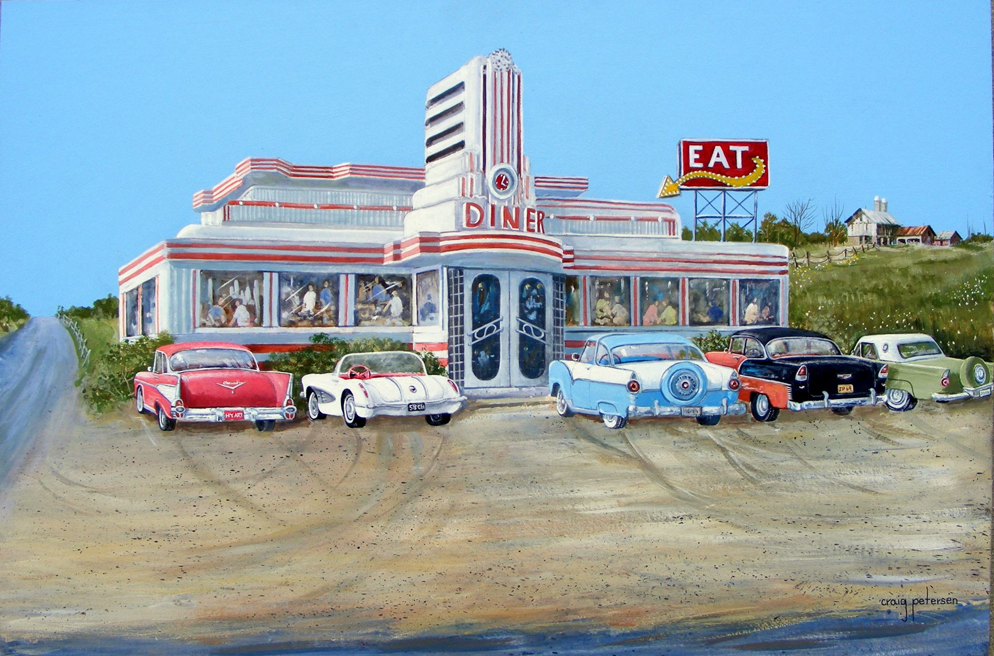 Diner & Old Cars