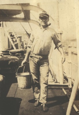 Captain Lars Herland on the American Oil Tanker Cushing